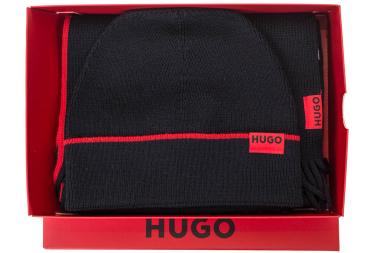 HUGO Geschenkset Schal & Mütze ZASCHEL SET 