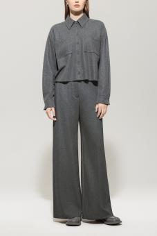 LUISA CERANO Hose FLANELL-WIDELEG-PANTS 