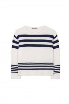 LUISA CERANO Pullover STRIPE AUF ANFRAGE