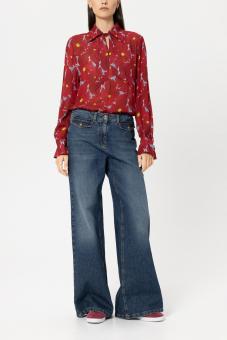 LUISA CERANO Bluse FLOWER-PRINT 