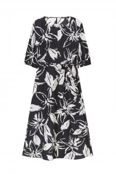 LUISA CERANO Midikleid HIBISKUS-PRINT 