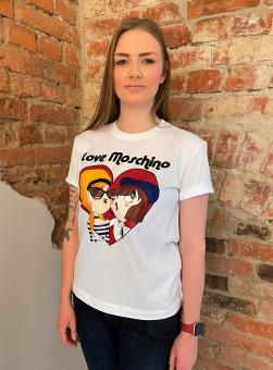 LOVE MOSCHINO T-Shirt LM JRSY PARISIAN DOLLS TEE Gr. 36 (EU)