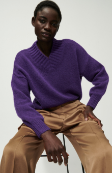 LUISA CERANO V-Pullover WOLL-MIX 