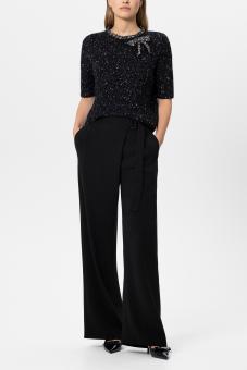 LUISA CERANO Hose WIDELEG-PANTS WICKELEFFEKT 