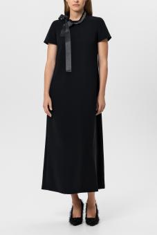 LUISA CERANO Kleid MAXI-KLEID SATIN-BAND 