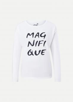 JUVIA Langarmshirt WASHED CO MAGNIFIQUE AUF ANFRAGE