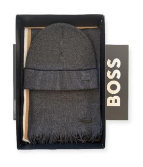 BOSS HBB Geschenk-Set mit Schal und Mütze HENZO 