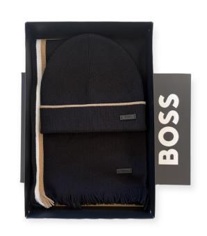 BOSS HBB Geschenk-Set mit Schal und Mütze HENZO 