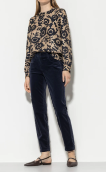 LUISA CERANO Hose HIGH STRETCH VELVET PANTS 